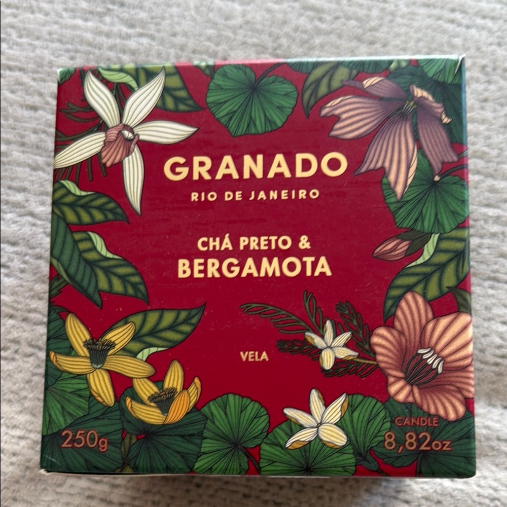 NEW GRANADO Black tea & bergamot ( Chá Preto & Bergamota) 8.82 OZ large candle